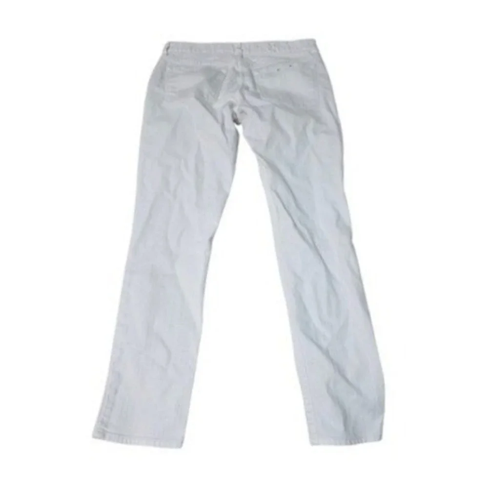 J.Crew Toothpick Ankle Skinny Jeans Womens 26 White Denim Mid Rise Cropped Pants